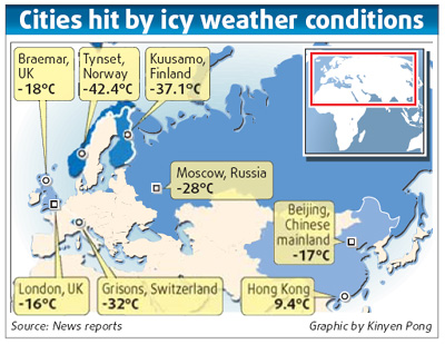Cold snap linked to global warming
