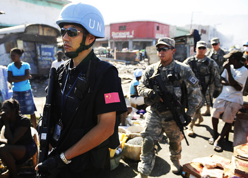China, US peacekeepers conduct joint patrol in Haiti