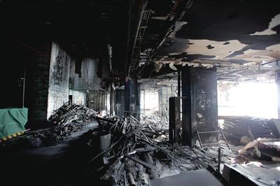 First images inside seared CCTV tower