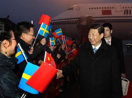 Chinese vice president kicks off visit to Sweden
