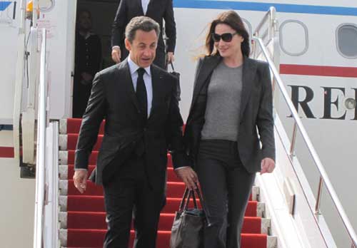 French president arrives in Xi'an for China visit