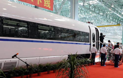 China's fastest train rolls off production line