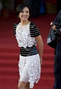 Actress Zhang Ziyi wins public image award