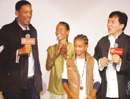 King of kung fu lauds little prince