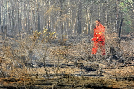 Summer heat hinders putting out forest fires