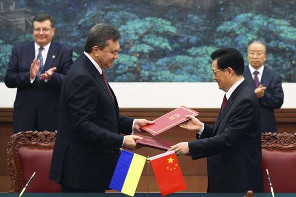 China, Ukraine to upgrade cooperative relations