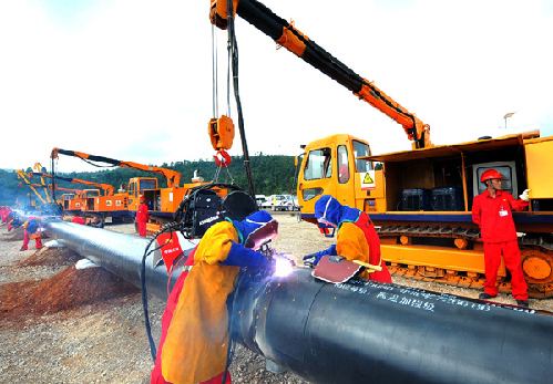 Construction of Sino-Myanmar pipeline starts