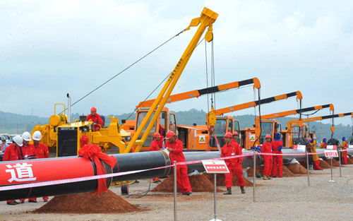 Construction of Sino-Myanmar pipeline starts