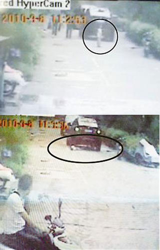Bmw runs over driver #3