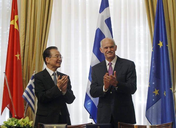 Premier Wen: China firmly supports Greece