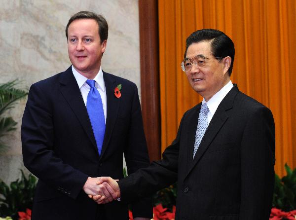 Hu: China-Britain co-op outweighs competition