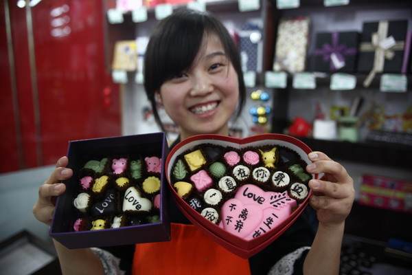 Love like a chocolate box for sweethearts