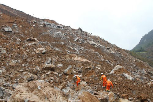 Six missing after SW China landslide
