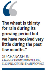 Lingering drought threatens harvest across C China