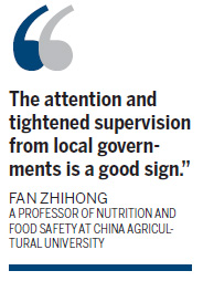 Officials to be graded on food protection
