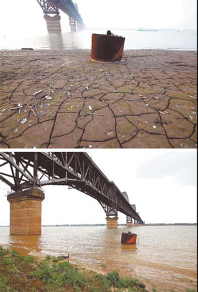 Worst drought in 50 years along Yangtze