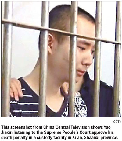 Murderous student driver executed