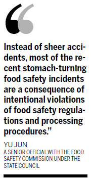Bad intentions threaten food safety