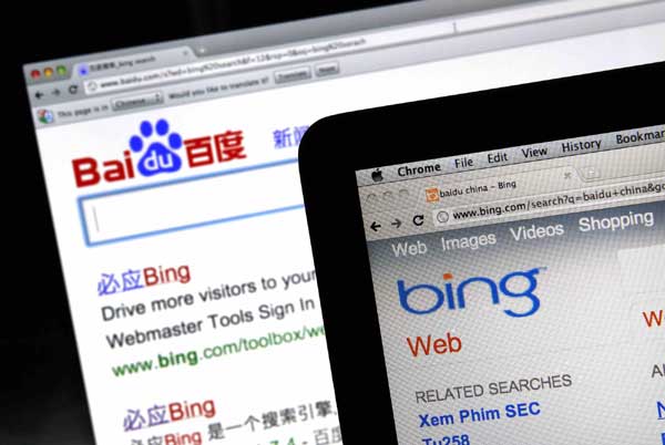 Baidu, Microsoft will provide English-language search service