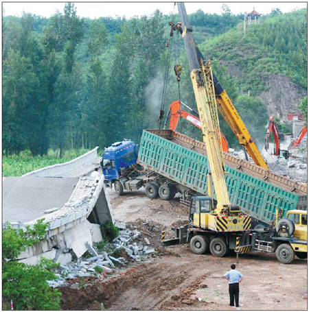 Bridge checks starting after collapse