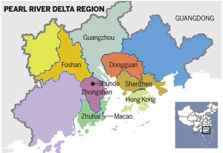 South China region powering up