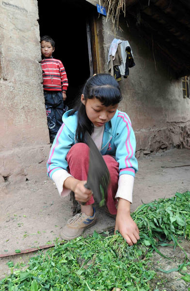 The life of a 13-year-old in rural China