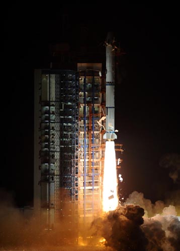 China blasts off another satellite