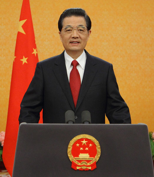 Hu's New Year address strongly echoed in public