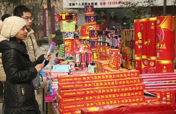 Dragon-themed fireworks sold to mark start of new year