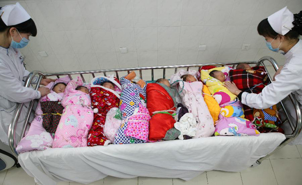Babies delivered at beginning of Chinese new year