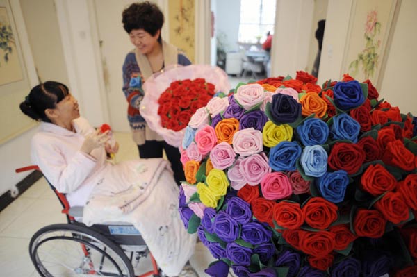 Artificial roses deliver real love