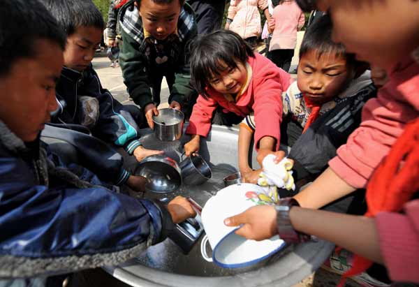Water shortage in schools in Yunnan