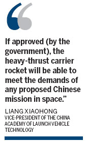 Rocket research boosts China's lunar mission