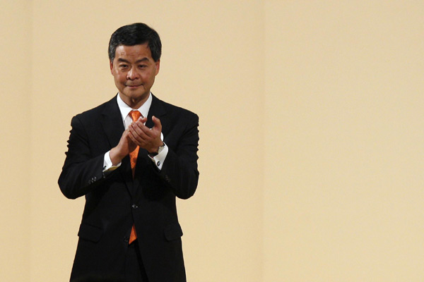 Leung Chun-ying elected as HK chief executive