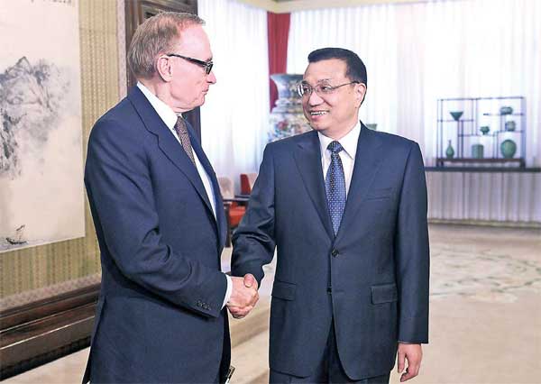 Li calls for closer ties with Australia