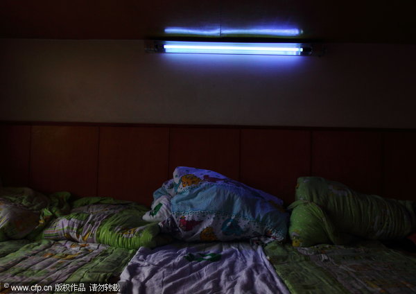 Kindergarteners in E China exposed to UV lamps