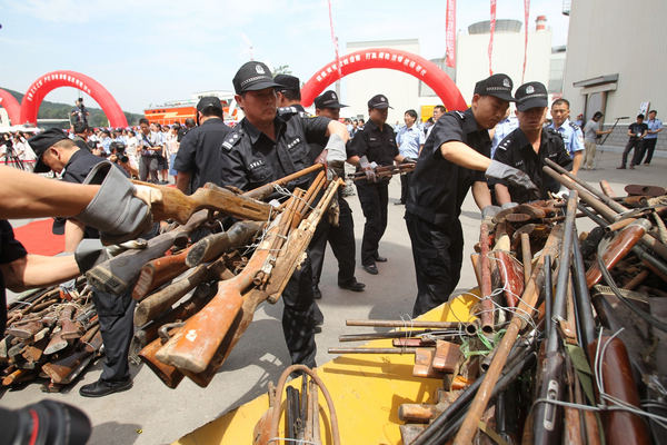 Crackdown on illegal weapons slashes crime