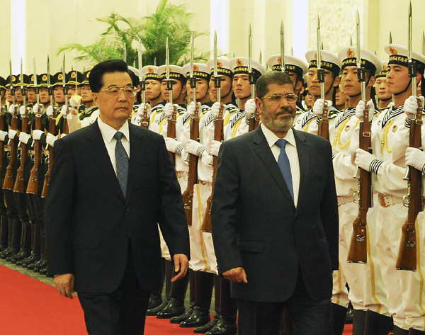 Chinese, Egyptian presidents hold talks on ties