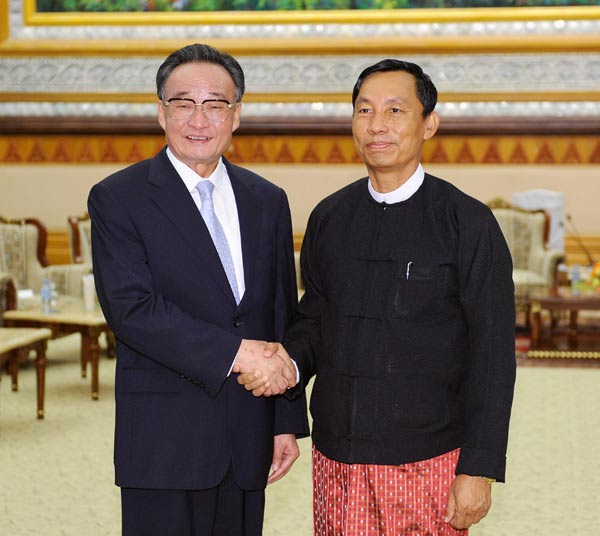 Top legislator raises proposals for China-Myanmar relations