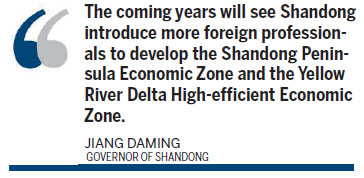 Shandong feels a boost from rising number of expat experts
