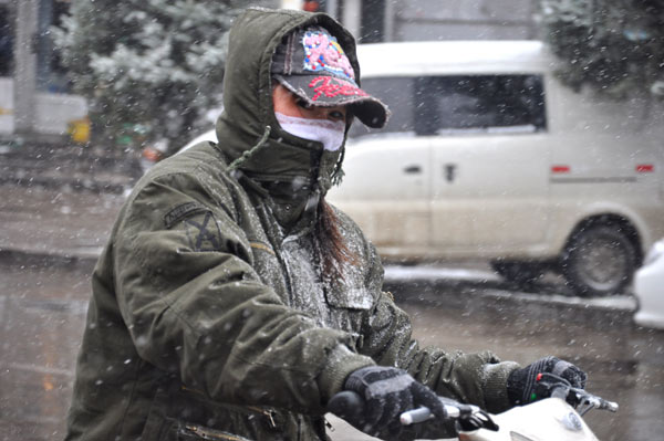 Cold front chills China