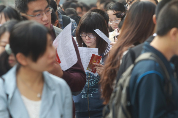 Graduates willing to take less for first position
