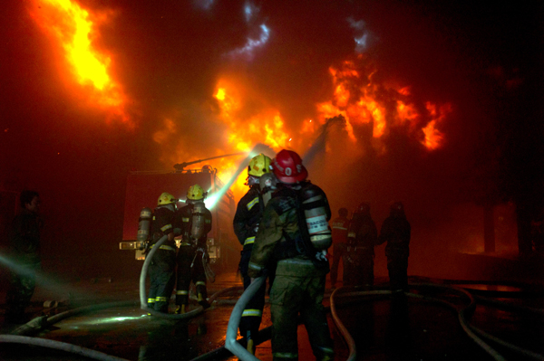 Three firemen die in E China plant blaze