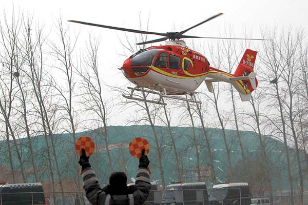 Temple helicopter flights taking off - for a price