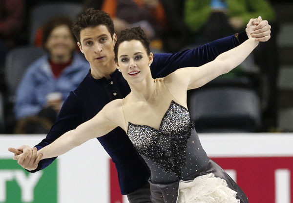 No place like home for champions Virtue and Moir