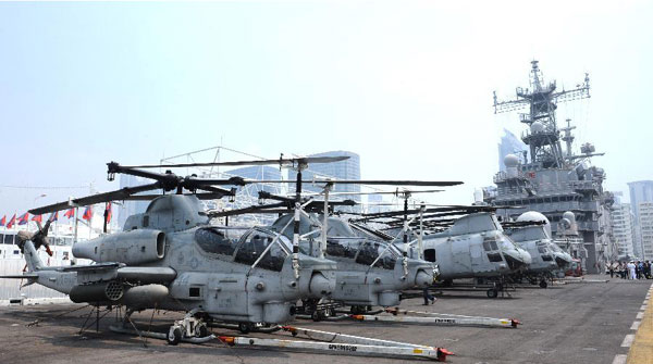 US naval ships make port call in Hong Kong