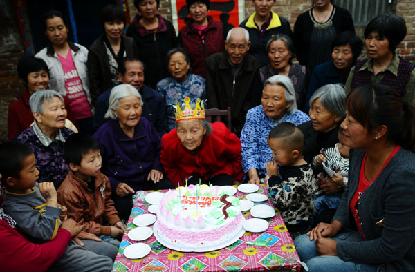 Oldest centenarian in town celebrates 113th