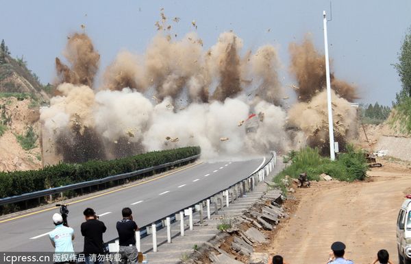 18 bridges blown up in a day