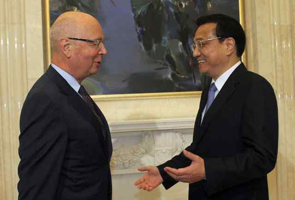 Premier Li meets World Economic Forum Chairman