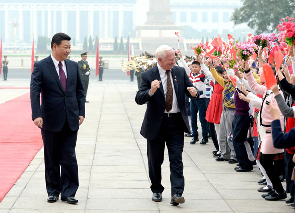 Chinese president meets Canadian governor general